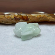 Type A Lavender Green Jadeite Rabbit Pendant 7.38g 23.5 by 9.7 by 18.1mm - Huangs Jadeite and Jewelry Pte Ltd