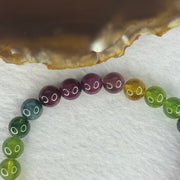 Good Grade Natural Tourmaline Beads Bracelet 好的天然碧玺珠手链 15.63g 16cm 7.3mm 26 Beads - Huangs Jadeite and Jewelry Pte Ltd