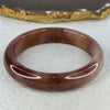 Transparent Purple with Yellow Quartzite Jade Bangle 天山玉手镯 Internal Diameter 58.2mm 50.50g 14.1 by 8.4mm