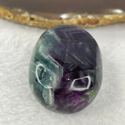 Natural Deep Intense Purple and Green Fluorite Crystal Mini Display 81.41g 46.4 by 35.0 by 24.8mm - Huangs Jadeite and Jewelry Pte Ltd