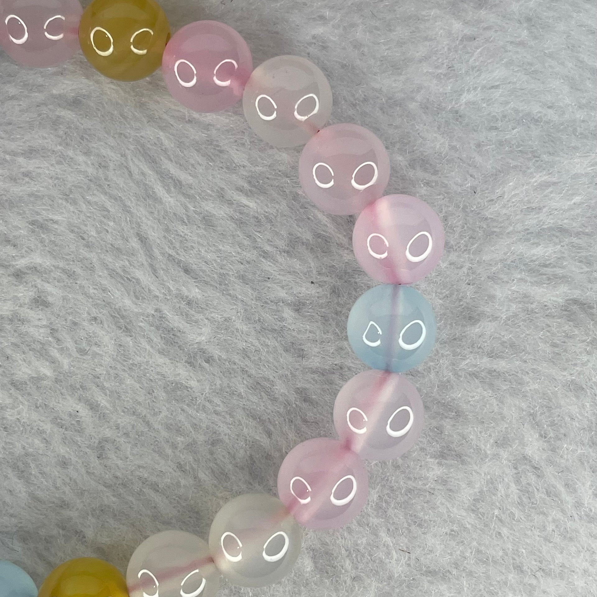 Natural Morganite Beads Bracelet 16.31g 8.3 mm 22 Beads - Huangs Jadeite and Jewelry Pte Ltd