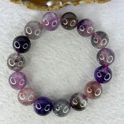 Natural Super 7 Crystal Bracelet 61.72g 14.7 mm 15 Beads - Huangs Jadeite and Jewelry Pte Ltd