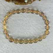 Natural Golden Rutilated Quartz Beads 天然金发水晶手链 15.70g 15.5mm 7.9mm 25 Beads - Huangs Jadeite and Jewelry Pte Ltd