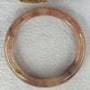 Transparent Pink with Purple and Peach Quartzite Jade Bangle 天山玉手镯 62.0mm 59.40g 15.0 by 9.0mm