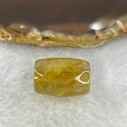 Good Grade Natural Golden Rutilated Quartz Crystal Lulu Tong Barrel 天然金顺发晶水晶露露通桶 
5.63g 12.2 by 13.2mm - Huangs Jadeite and Jewelry Pte Ltd