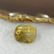 Good Grade Natural Golden Shun Fa Rutilated Quartz Pixiu Charm for Bracelet 天然金顺发水晶貔貅 6.38g 20.1 by 15.3 by 11.9mm - Huangs Jadeite and Jewelry Pte Ltd