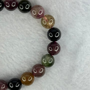 Good Grade Natural Tourmaline Beads Bracelet 好的天然碧玺珠手链 28.83g 16.5cm 9.8mm 20 Beads - Huangs Jadeite and Jewelry Pte Ltd