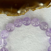 Natural Super 7 Amethyst Beads Bracelet 天然紫超七手链 47.95g 19cm 12.8mm 17 Beads - Huangs Jadeite and Jewelry Pte Ltd