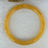 Transparent Orangey Yellow Quartzite Jade Bangle 天山玉手镯 Internal Diameter 59.4mm 29.90g 8.6 by 8.2mm