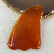 Natural Carnelian Agate Gua Sha Massage Tool 42.09g 84.7 by 58.1 5.0mm - Huangs Jadeite and Jewelry Pte Ltd