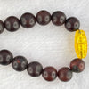 Natural Dark Red Medicine Amber Beads Necklace 天然红药琥珀项链  35.36g 56cm 9.0 - 12.0mm 56 Beads