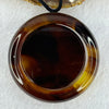 Natural Cognac Amber Bangle Set Internal Diameter 53.8mm 17.4 by 9.2mm and Pendant 50.8 by 18.2mm Total Weight 62.51g