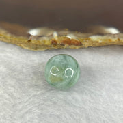 Type A Green Piao Hua Jadeite Bead 4.47g 13.9 by 13.7mm - Huangs Jadeite and Jewelry Pte Ltd