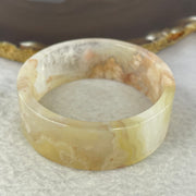 Natural Flower Agate Bangle 40.87g 20.2 by 5.0 mm Internal Diameter 51.3 mm - Huangs Jadeite and Jewelry Pte Ltd