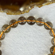 Natural Golden Rutilated Quartz Beads 天然金发水晶手链 29.24g 16.5cm 10.8mm 19 Beads - Huangs Jadeite and Jewelry Pte Ltd