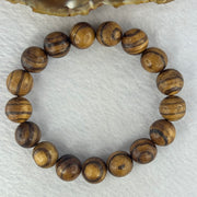 Natural Agarwood Beads Bracelet (Almost no Smell) 沉香木手链11.55g 18cm 12.1mm 17 Beads - Huangs Jadeite and Jewelry Pte Ltd