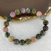 Natural Multi-Colour Tourmaline Gemstone Bracelet 27.98g 10.0 mm 20 Beads - Huangs Jadeite and Jewelry Pte Ltd