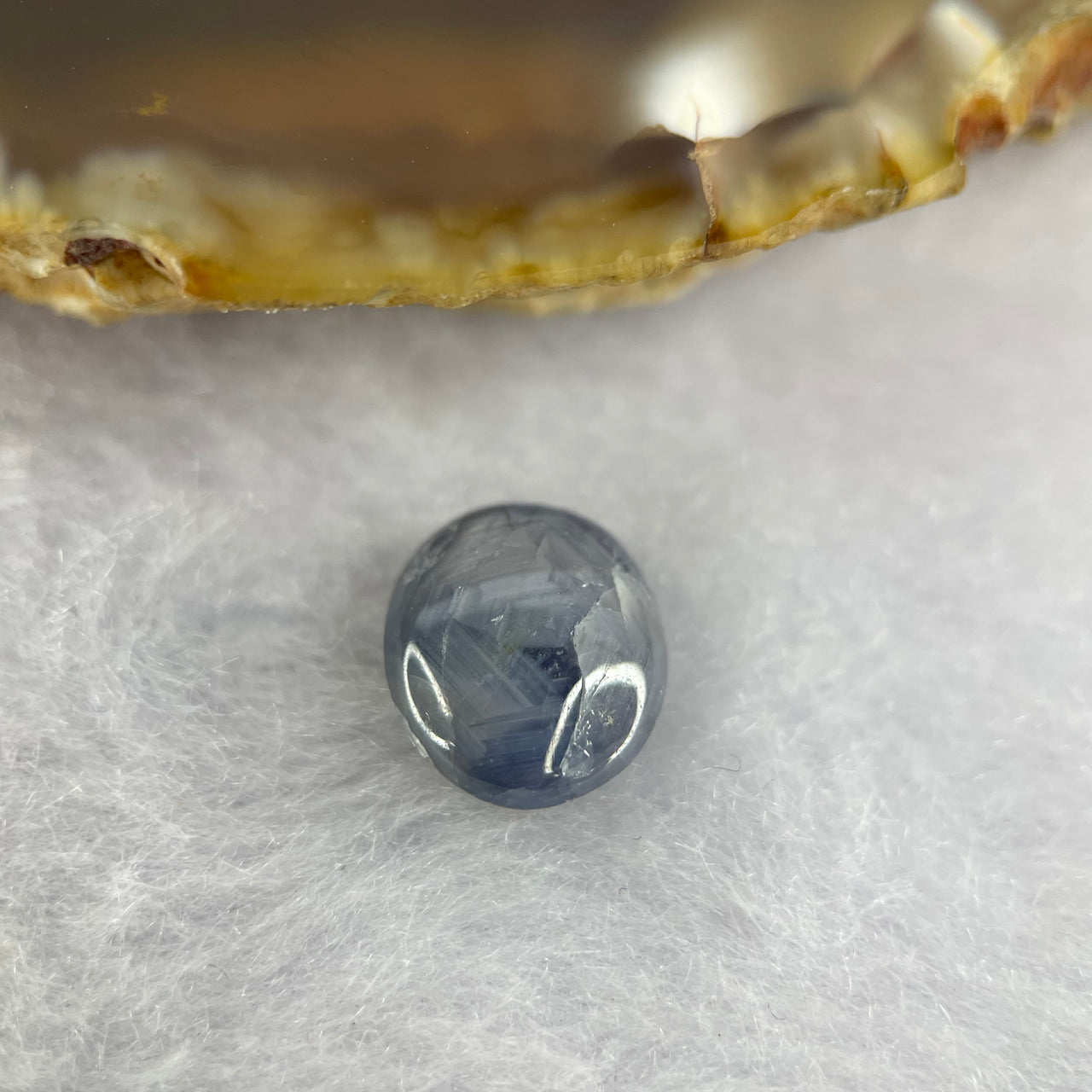 Natural Blue Star Sapphire 4.85 ct 10.6 by 9.2 by 4.4mm - Huangs Jadeite and Jewelry Pte Ltd