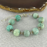 Amazonite Bracelet 24.24g 12.3 mm 9 Beads - Huangs Jadeite and Jewelry Pte Ltd