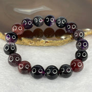 Very Very High End Natural Black Super 7 Crystal Bracelet 17 Beads 13.0mm 48.17g - Huangs Jadeite and Jewelry Pte Ltd