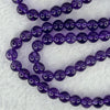 Good Grade Natural Amethyst Necklace 46.64g 53cm 7.8mm 75 Beads