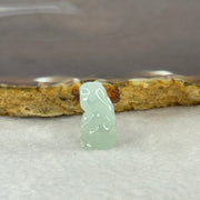 Type A ICY Sky Blue Jadeite Rabbit Mini Display 2.37g 10.0 by 7.0 by 17.3mm - Huangs Jadeite and Jewelry Pte Ltd