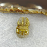 Good Grade Natural Golden Shun Fa Rutilated Quartz Pixiu Charm for Bracelet 天然金顺发水晶貔貅 3.04g 17.0 by 11.4 by 8.2mm - Huangs Jadeite and Jewelry Pte Ltd