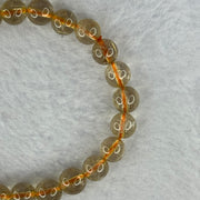 Natural Golden Rutilated Quartz Beads 天然金发水晶手链 14.47g 15cm 7.6mm 24 Beads - Huangs Jadeite and Jewelry Pte Ltd