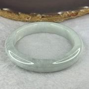 Type A Light Sky Blue Jadeite Bangle 72.80g Inner Diameter 56.1mm 11.2 by 8.5mm (Internal Lines) - Huangs Jadeite and Jewelry Pte Ltd