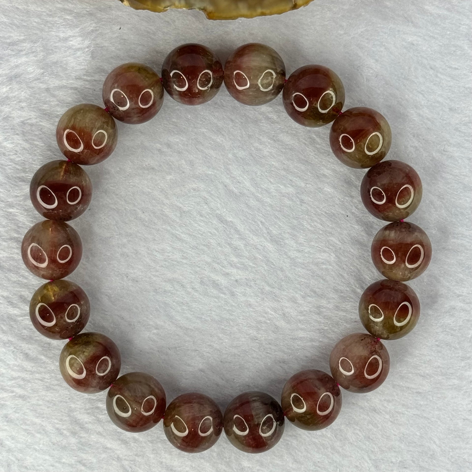 Above Average Natural Auralite 23 Bracelet 天然激光23手链 39.79g 18cm 11.8mm  18 Beads - Huangs Jadeite and Jewelry Pte Ltd