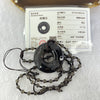 Black Obsidian Beads Necklace with Black Obsidian Phoenix Ping An Kou Donut 18.77g 39.4 by 11.8mm 4.9mm 70 Beads