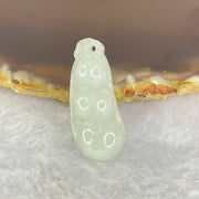 Type A Green Pea Pod 3.02g 12.0 by 29.5 by 5.6mm - Huangs Jadeite and Jewelry Pte Ltd