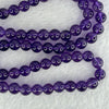 Good Grade Natural Amethyst Necklace 39.39g 52cm 7.2mm 79 Beads