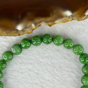 Natural Emerald And Ruby Zoisite Beads Bracelet 18.50g 15.5cm 7.7mm 25 Beads - Huangs Jadeite and Jewelry Pte Ltd