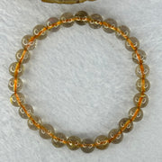 Natural Golden Rutilated Quartz Beads 天然金发水晶手链 13.23g 15.5cm 7.3mm 27 Beads - Huangs Jadeite and Jewelry Pte Ltd