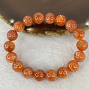 Good Grade Natural Sunstone, Heliolite and Aventurine Feldapar Beads Bracelet 天然金太阳日光石珠手链 33.56g 17cm 11.2 mm 18 Beads - Huangs Jadeite and Jewelry Pte Ltd