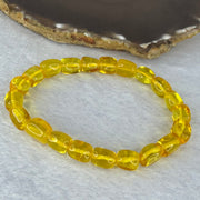 Natural Amber Beads Bracelet 9.07g 10.01 by 7.5 mm 21 Beads - Huangs Jadeite and Jewelry Pte Ltd