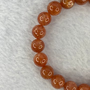 Good Grade Natural Sunstone, Heliolite and Aventurine Feldapar Beads Bracelet 天然金太阳日光石珠手链 21.87g 16 cm 9.1 mm 21 Beads - Huangs Jadeite and Jewelry Pte Ltd