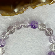 Natural Super 7 Amethyst Beads Bracelet 天然紫超七手链 25.02g 16cm 9.8mm 20 Beads - Huangs Jadeite and Jewelry Pte Ltd