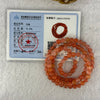 Natural Red Agate Beads Elastic Necklace 天然樱桃红玛瑙项链 24.80g 50cm 5.9mm 98 Beads