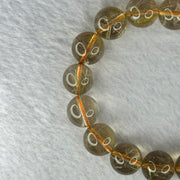 Natural Golden Rutilated Quartz Beads 天然金发水晶手链 50.25g 18cm 13.2mm 16 Beads - Huangs Jadeite and Jewelry Pte Ltd