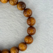 Natural Old Yabai Thuja Wood Beads Bracelet 老树崖柏手链 9.90g 16.5cm 10.1mm 19 Beads - Huangs Jadeite and Jewelry Pte Ltd