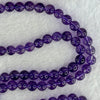 Good Grade Natural Amethyst Necklace 39.96g 52cm 7.5mm 79 Beads