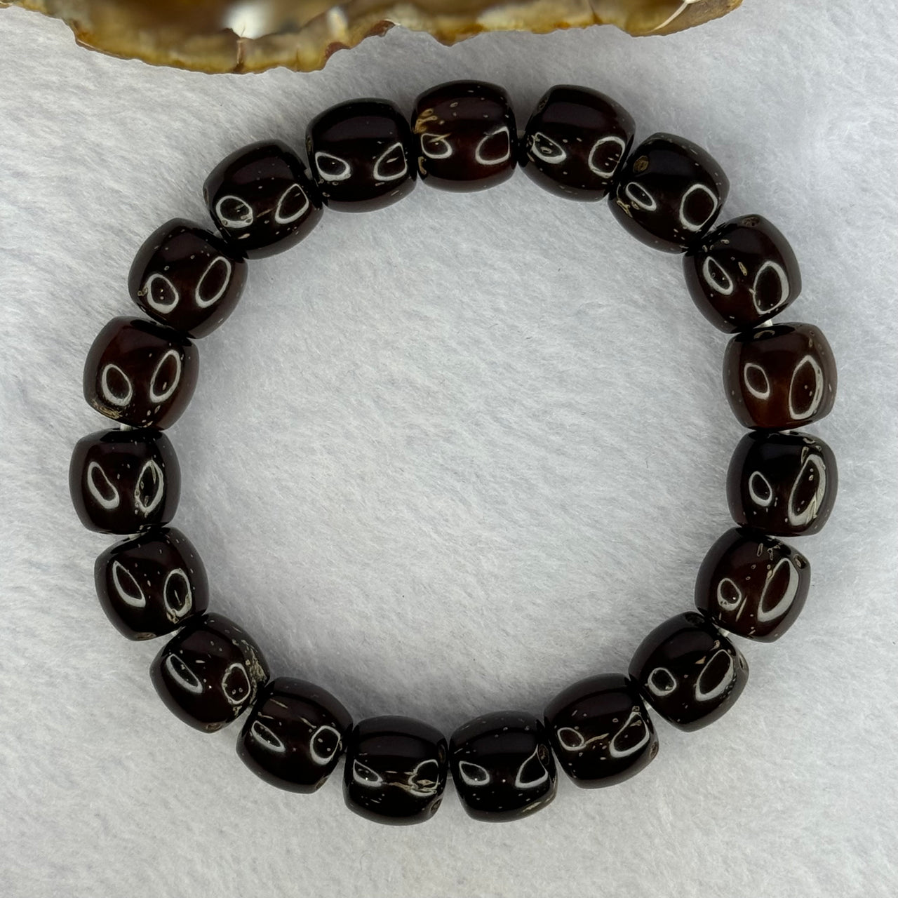 Old Bodhi Seed Beads Bracelet 紫金鼠手链 18.13g 18.5cm 11.1mm 19 Beads