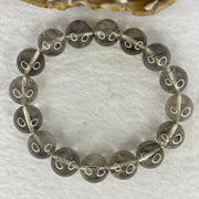 Natural Black Rutilated Quartz Bracelet 52.92g 19cm 13.2mm 16 Beads - Huangs Jadeite and Jewelry Pte Ltd