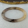 Transparent Purple Peach Yellow Quartzite Jade Bangle 天山水沫玉手镯 Inner Diameter 59.6mm 29.96g 8.4 by 8.4mm