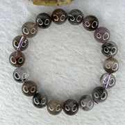 Natural Auralite Crystal Bracelet 极光手链 34.34g 11.1 mm 18 Beads - Huangs Jadeite and Jewelry Pte Ltd