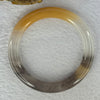 Transparent Purple White Yellow Quartzite Jade Bangle 天山玉手镯 56.3mm 39.75g 9.6 by 9.6mm