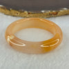 Transparent Peach Yellow Quartzite Jade Bangle 天山水沫玉手镯 43.05g Internal Diameter 48.3mm 13.3 by 9.3mm