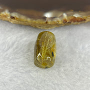 Good Grade Natural Golden Rutilated Quartz Crystal Lulu Tong Barrel 天然金顺发晶水晶露露通桶 
3.84g 17.2 by 17.2mm - Huangs Jadeite and Jewelry Pte Ltd